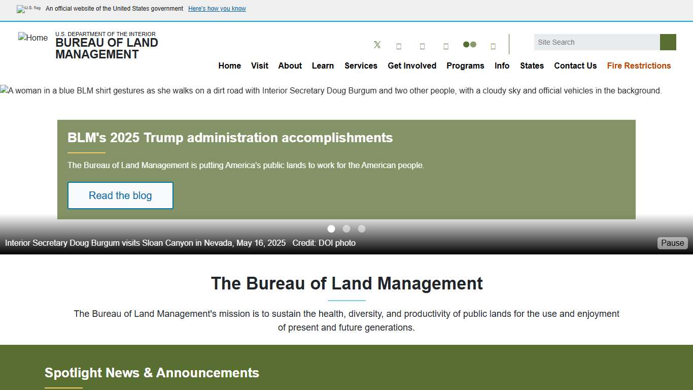 Home | Bureau of Land Management